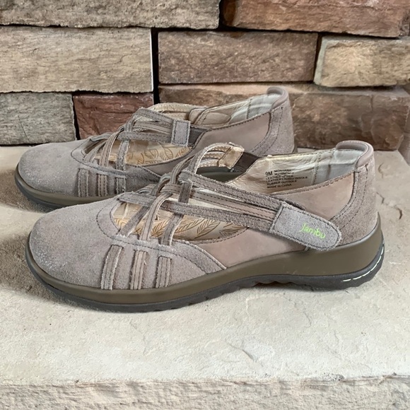 Jambu sz 9 Montana leather crisscross slip ons - Picture 1 of 9
